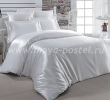 Постельное белье шелк "KARNA" ARIN (Евро) 50x70*2 70x70*2 (белое) в интернет-магазине Моя постель