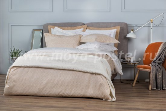 Комплект постельного белья DecoFlux Сатин Евро Twist Gold в интернет-магазине Моя постель