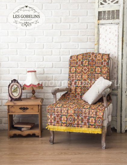 Накидка на кресло Mosaique De Fleurs (70х190 см) - интернет-магазин Моя постель