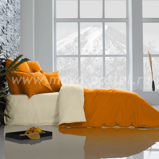 Постельное белье Perfection Цвет: Охра + Ветка Ванили (1,5 спал.) в интернет-магазине Моя постель