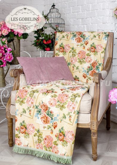 Накидка на кресло Rose delicate (50х150 см) - интернет-магазин Моя постель