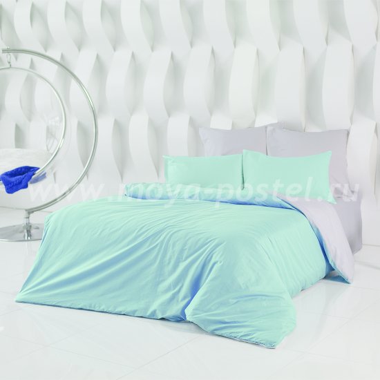 Постельное белье Perfection: Туманная Гавань + Небесно Голубой (2 спальное) в интернет-магазине Моя постель