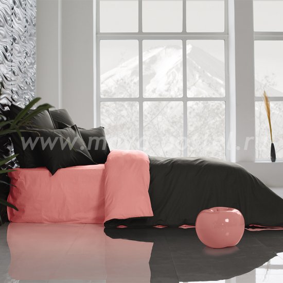Постельное белье Perfection: Уголь + Цветок Сакуры (евро) в интернет-магазине Моя постель