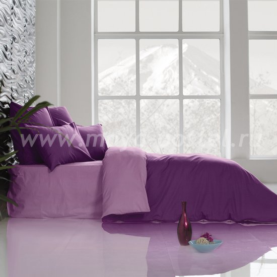 Постельное белье Perfection: Ультрафиолетовый + Розовая Лаванда (евро) в интернет-магазине Моя постель