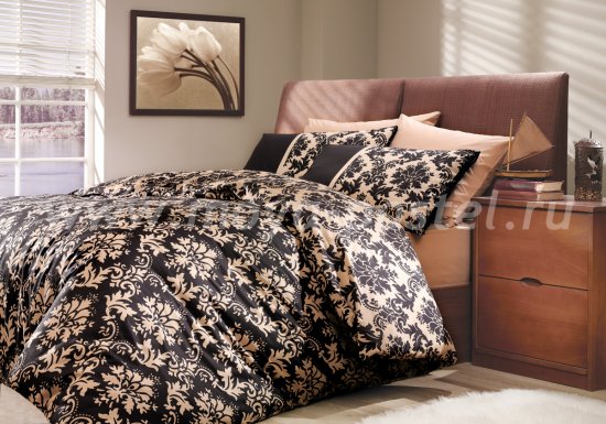 Семейное постельное белье «AVANGARDE», черное, поплин в интернет-магазине Моя постель