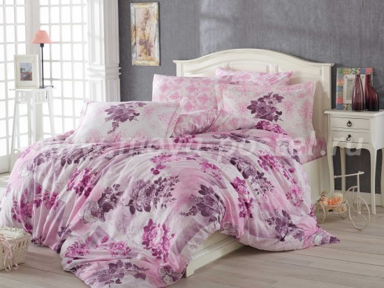 Полутороспальное розовое постельное белье в интернет-магазине Моя постель