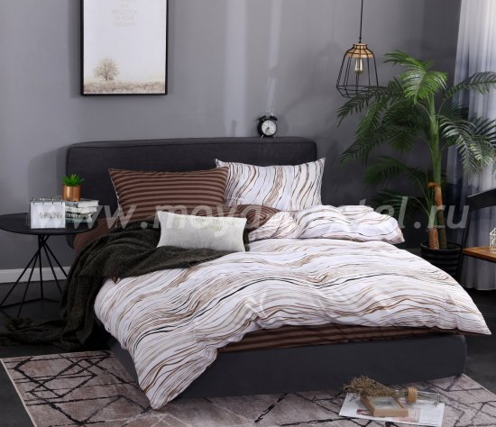 Комплект постельного белья Сатин подарочный AC063, полуторный в интернет-магазине Моя постель