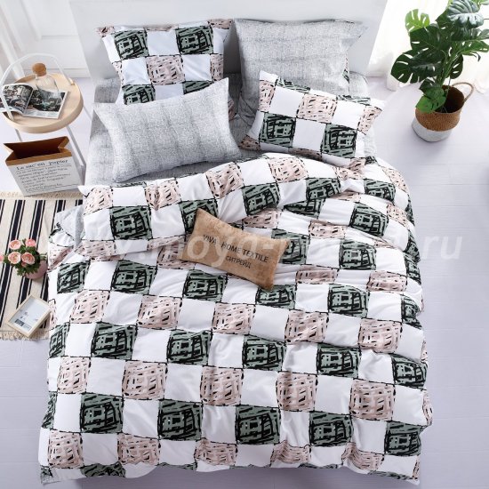 Комплект постельного белья Люкс-Сатин A074 (евро) в интернет-магазине Моя постель