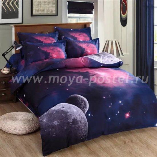 Постельное белье Космос CK002 (двуспальное, 70*70) в интернет-магазине Моя постель
