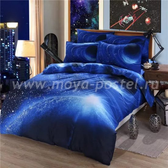 Постельное белье Космос CK011 (евро, 50*70) в интернет-магазине Моя постель