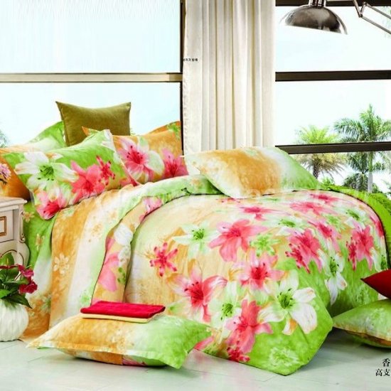 Семейное постельное белье с 3D-принтом Seda VX-87-4 из сатина в интернет-магазине Моя постель