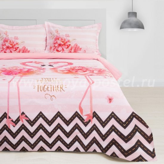 Постельное белье Этель ETP-213-2 Розовый фламинго в интернет-магазине Моя постель