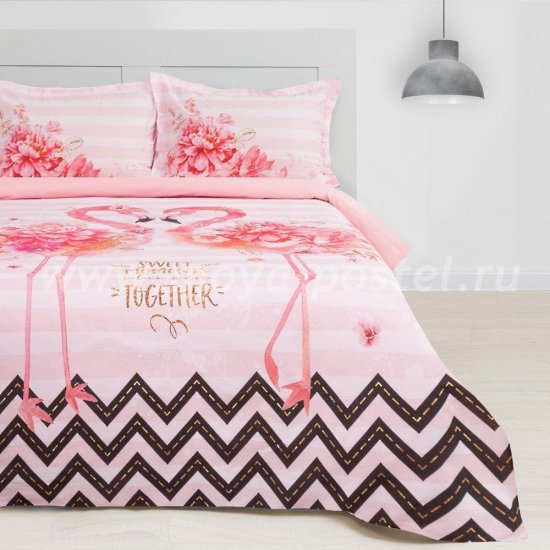  Постельное белье Этель ETP-213-1 Розовый фламинго в интернет-магазине Моя постель