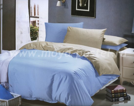 Двухцветное постельное белье 1014-JT44-BR, евро в интернет-магазине Моя постель