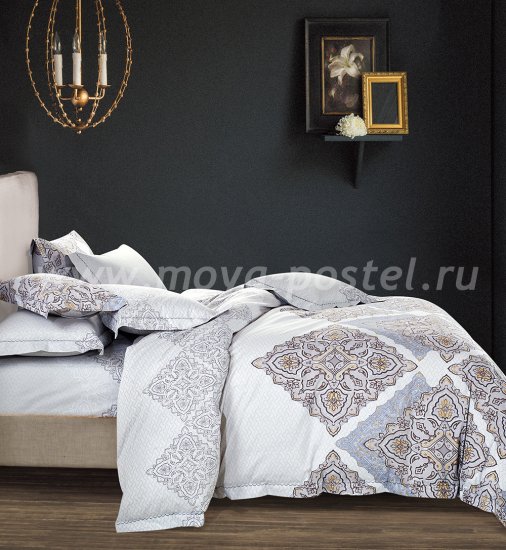 Постельное белье евро стандарта TS03-X11 сатин 2 наволочки в интернет-магазине Моя постель