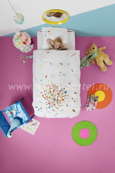 Детское постельное белье "Конфетный взрыв", полуторное в интернет-магазине Моя постель