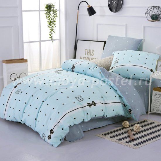 Комплект постельного белья из сатина CM041 полуторный в интернет-магазине Моя постель