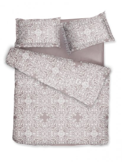 Комплект постельного белья DecoFlux Сатин полуторный Versaille Mocha в интернет-магазине Моя постель