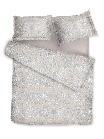 Комплект постельного белья DecoFlux Сатин полуторный Victoria Ivory в интернет-магазине Моя постель