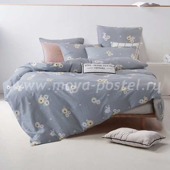 Комплект постельного белья Делюкс Сатин на резинке LR165, двуспальный 180х200 в интернет-магазине Моя постель
