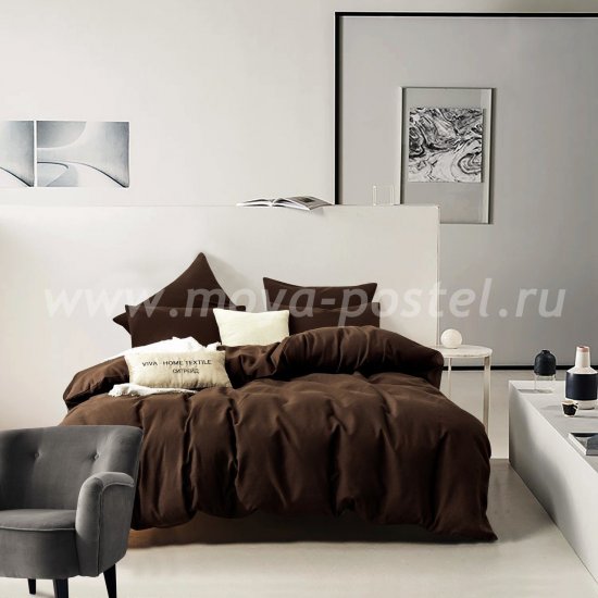 Комплект постельного белья однотонный Сатин CS029 (семейный) в интернет-магазине Моя постель