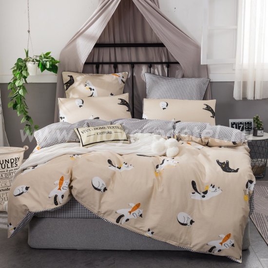 Комплект постельного белья Сатин Элитный на резинке CPLR019 (евро 160х200) в интернет-магазине Моя постель