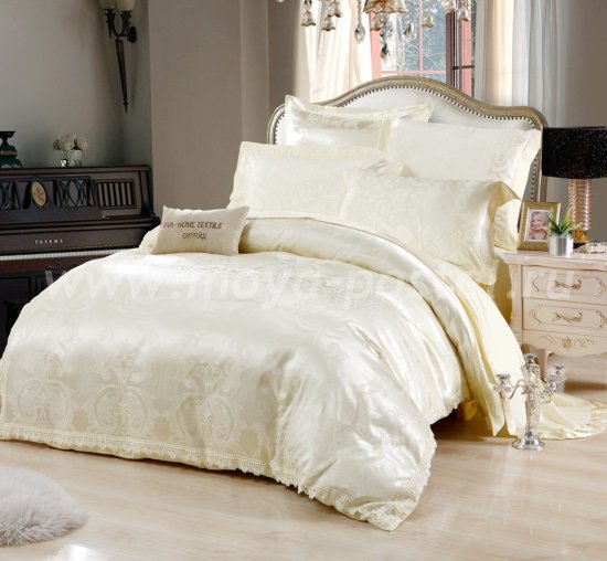 Комплект постельного белья жаккард с вышивкой H042 (евро) в интернет-магазине Моя постель