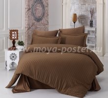 Постельное белье бамбук "KARNA" PERLA (Eвро) 50x70*2 70x70*2 коричневый в интернет-магазине Моя постель