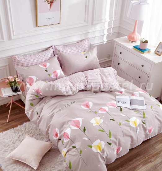Twill евро 4 наволочки (стилизованные цветы) в интернет-магазине Моя постель