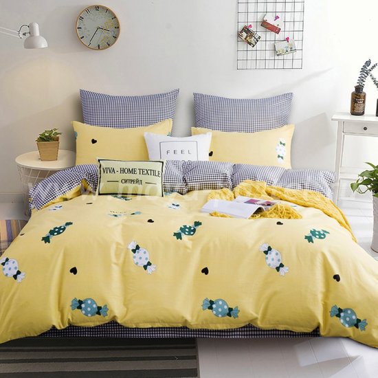 Комплект постельного белья Делюкс Сатин на резинке LR168, двуспальное 160х200 в интернет-магазине Моя постель