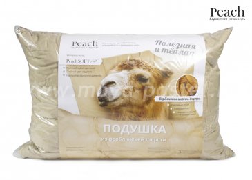 Подушка Peach из Верблюжьей Шерсти Средняя (50х70) и другая продукция для сна в интернет-магазине Моя постель