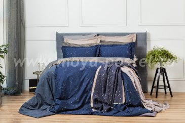 Комплект постельного белья DecoFlux Сатин 1.5 спальный   Cosmos Dark в интернет-магазине Моя постель