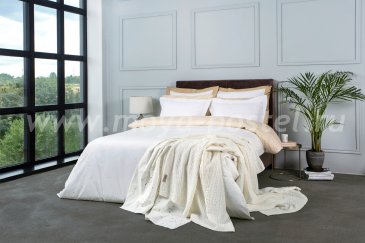 Комплект постельного белья DecoFlux Сатин Евро Cosmos Gold в интернет-магазине Моя постель