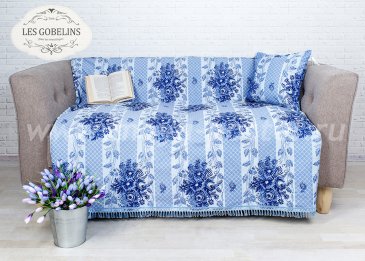 Накидка на диван Gzhel (160х210 см) - интернет-магазин Моя постель