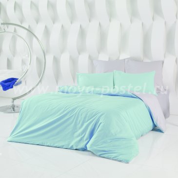 Постельное белье Perfection: Туманная Гавань + Небесно Голубой (1,5 спальное) в интернет-магазине Моя постель