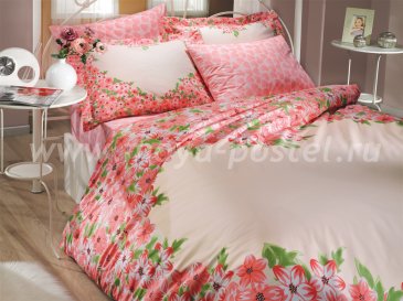 Розовое постельное белье «ESPERANZA», поплин, евро в интернет-магазине Моя постель