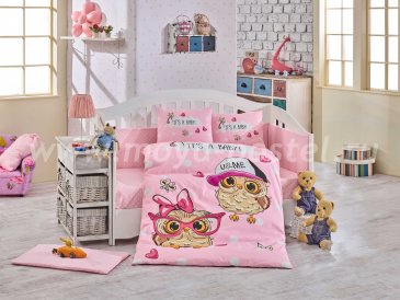 Детское постельное белье из поплина «COOL BABY» с одеялом, розовое в интернет-магазине Моя постель