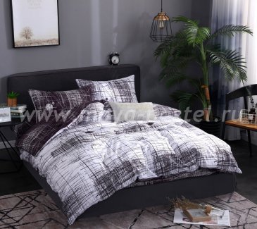Комплект постельного белья Сатин подарочный AC062, семейный в интернет-магазине Моя постель