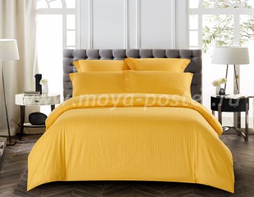 КПБ Tango Color Stripe Страйп-сатин 1,5-спальный, шафран в интернет-магазине Моя постель