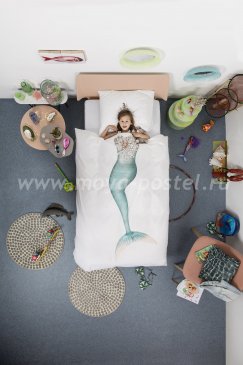 Комплект постельного белья "Русалка", евро размер в интернет-магазине Моя постель