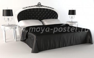 Шелковый комплект "Black-and-White", евро в интернет-магазине Моя постель