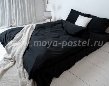 Постельное белье "Nude" Black, двуспальное (50х70) в интернет-магазине Моя постель