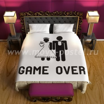 Постельное белье ТМ NEWTONE "GAME OVER" двуспальное в интернет-магазине Моя постель