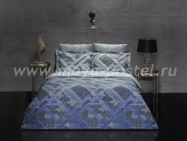Постельное белье KARNA сатин печатный "TESLA" (Eвро) в интернет-магазине Моя постель