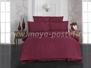 Постельное белье бамбук "KARNA" PERLA (Eвро) 50x70*2 70x70*2 (бордовый) в интернет-магазине Моя постель