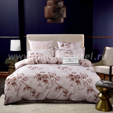 Комплект постельного белья Сатин вышивка на резинке CNR059 в интернет-магазине Моя постель