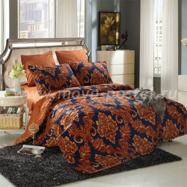 Комплект постельного белья Сатин подарочный на резинке ACR030, евро 180х200 в интернет-магазине Моя постель