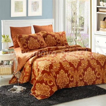 Комплект постельного белья Сатин подарочный на резинке ACR033 в интернет-магазине Моя постель