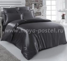 Постельное белье шелк "KARNA" ARIN (Евро) 50x70*2 70x70*2 (темно-серое) в интернет-магазине Моя постель