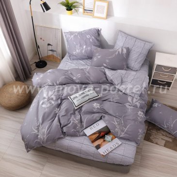 Комплект постельного белья Делюкс Сатин на резинке LR216 в интернет-магазине Моя постель